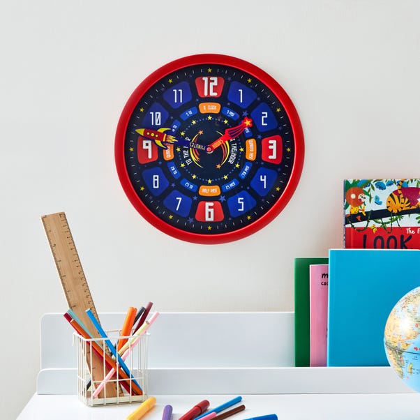 Space Tell The Time Wall Clock image 1 of 3