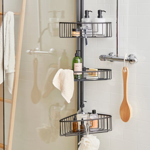 Black Soft Touch Shower Rail image 1 of 2
