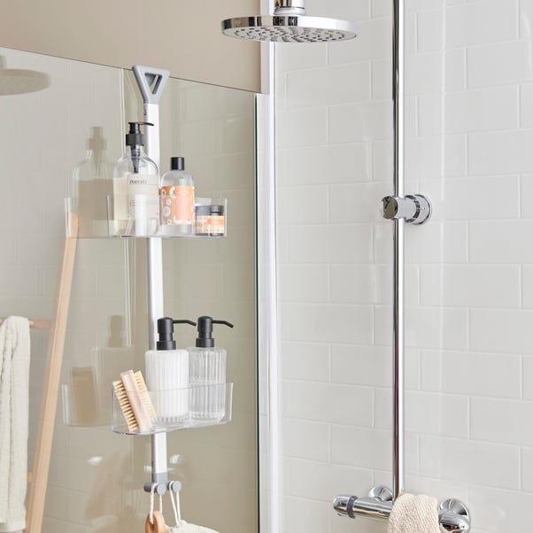 Standing Shower Caddy Clear