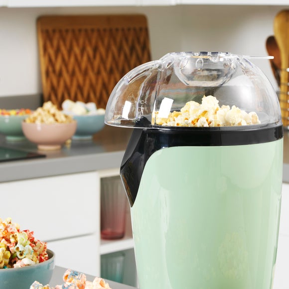 green popcorn maker