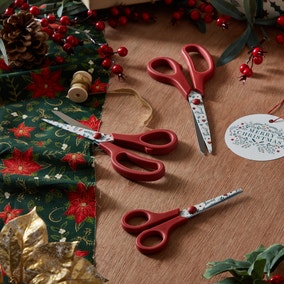 Set of 3 Holly and Berry Scissors