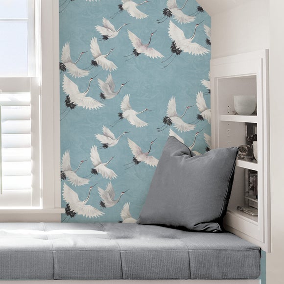 NuWallpaper Halcyon Blue Self Adhesive Wallpaper