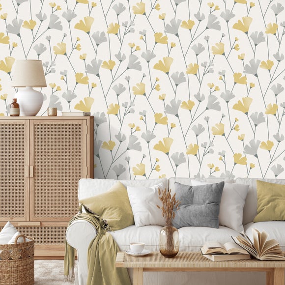 Scandi Floral Wallpaper