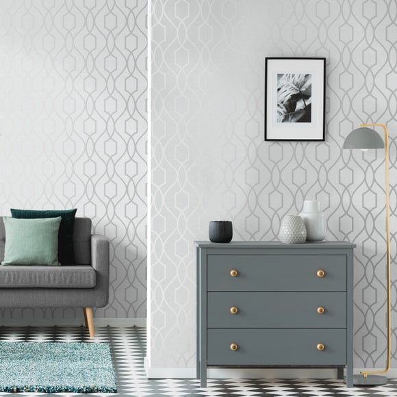 Apex Trellis Sidewall Wallpaper
