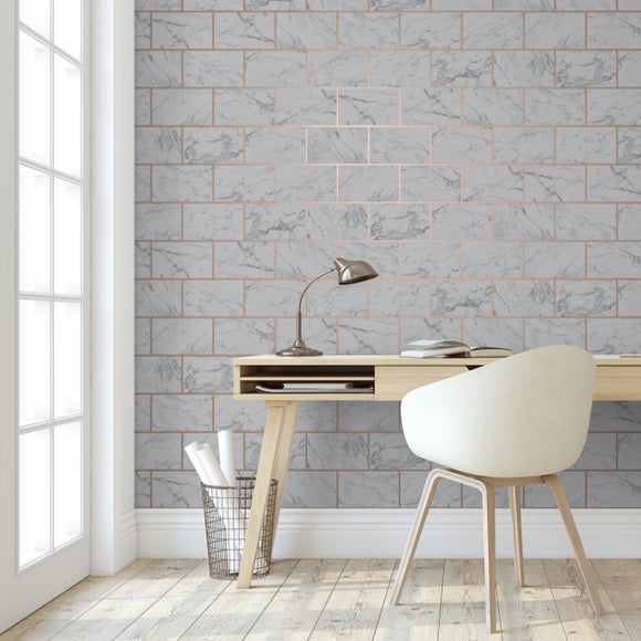 Brick Marble Wallpaper