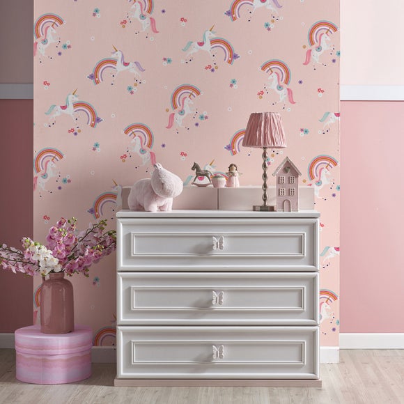 Metallic Unicorn Wallpaper Dunelm