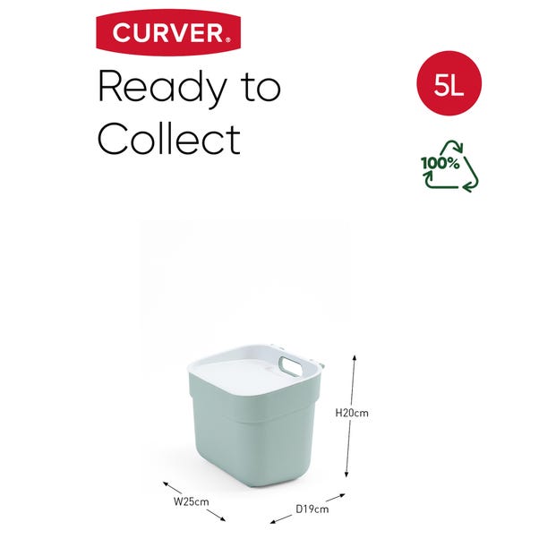 Curver Secchio 5L Manico In Metallo, Blu