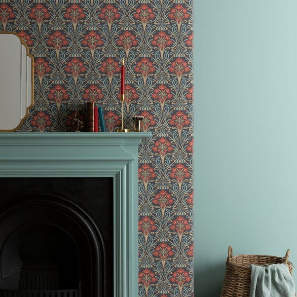 Lucetta Peacock Green Wallpaper | Dunelm Lucetta Peacock Green Wallpaper | Dunelm
