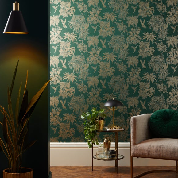 Vanaa Emerald Matt Printed Wallpaper  Casa Pop