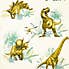 All About Dinosaurs White Wallpaper