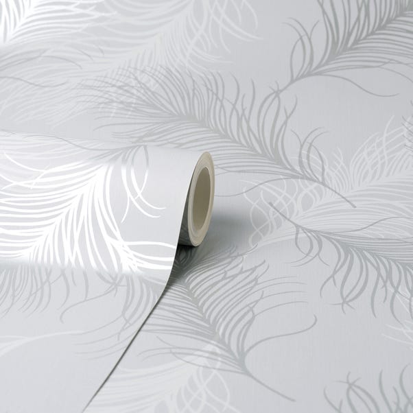Feather Silver Wallpaper image 1 of 3