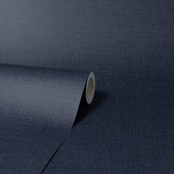 Luna Navy Wallpaper | Dunelm Luna Navy Wallpaper | Dunelm