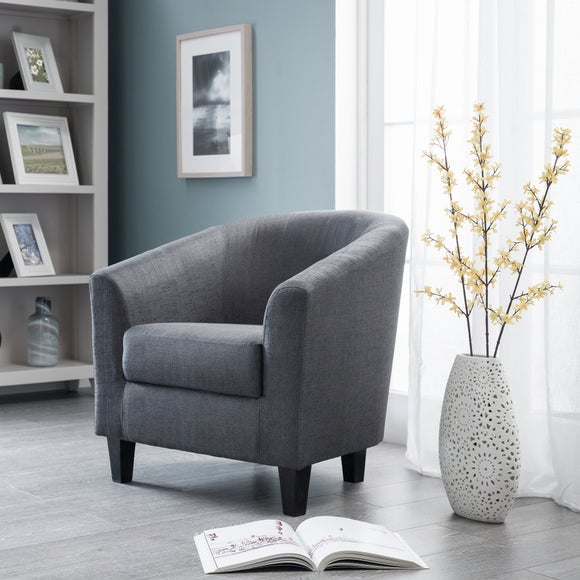 dunelm linen chair