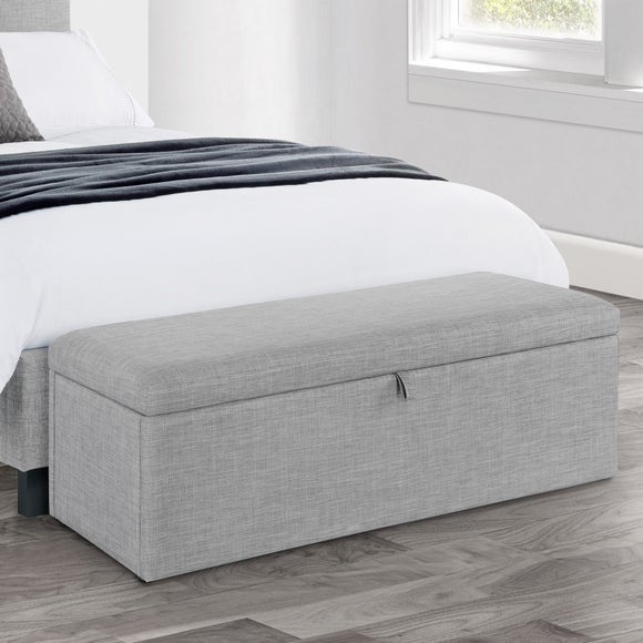 Sorrento Linen Blanket Box Dunelm