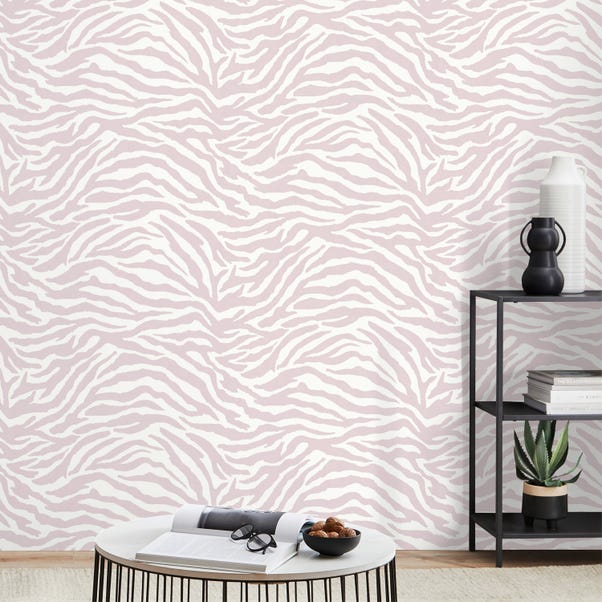 Zebra Pink Wallpaper image 1 of 4