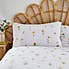 Pressed Floral Yellow 100% Cotton Duvet Cover and Pillowcase Set  undefined