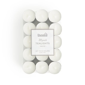 Pack of 30 White Tealights