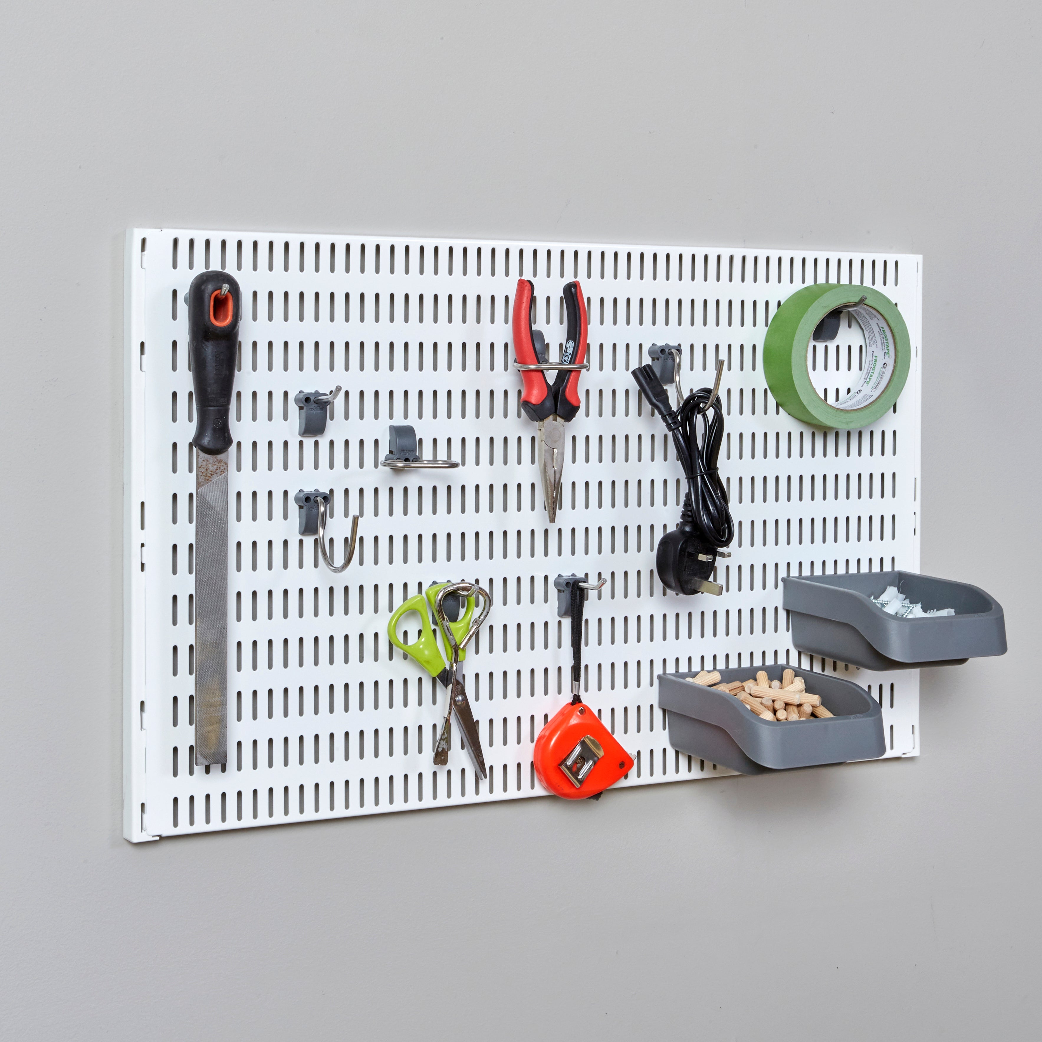 Image of Elfa Garage Tool Board Solution 60cm White