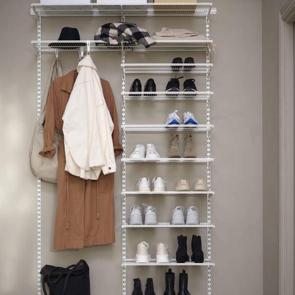 Elfa Hallway Shelf System White