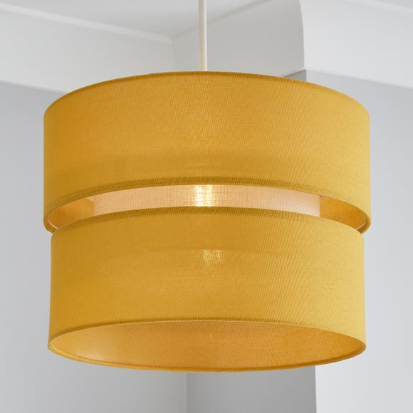 Mustard shop lampshade dunelm