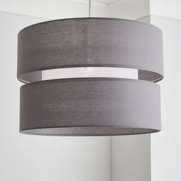 Grey feather deals lampshade dunelm