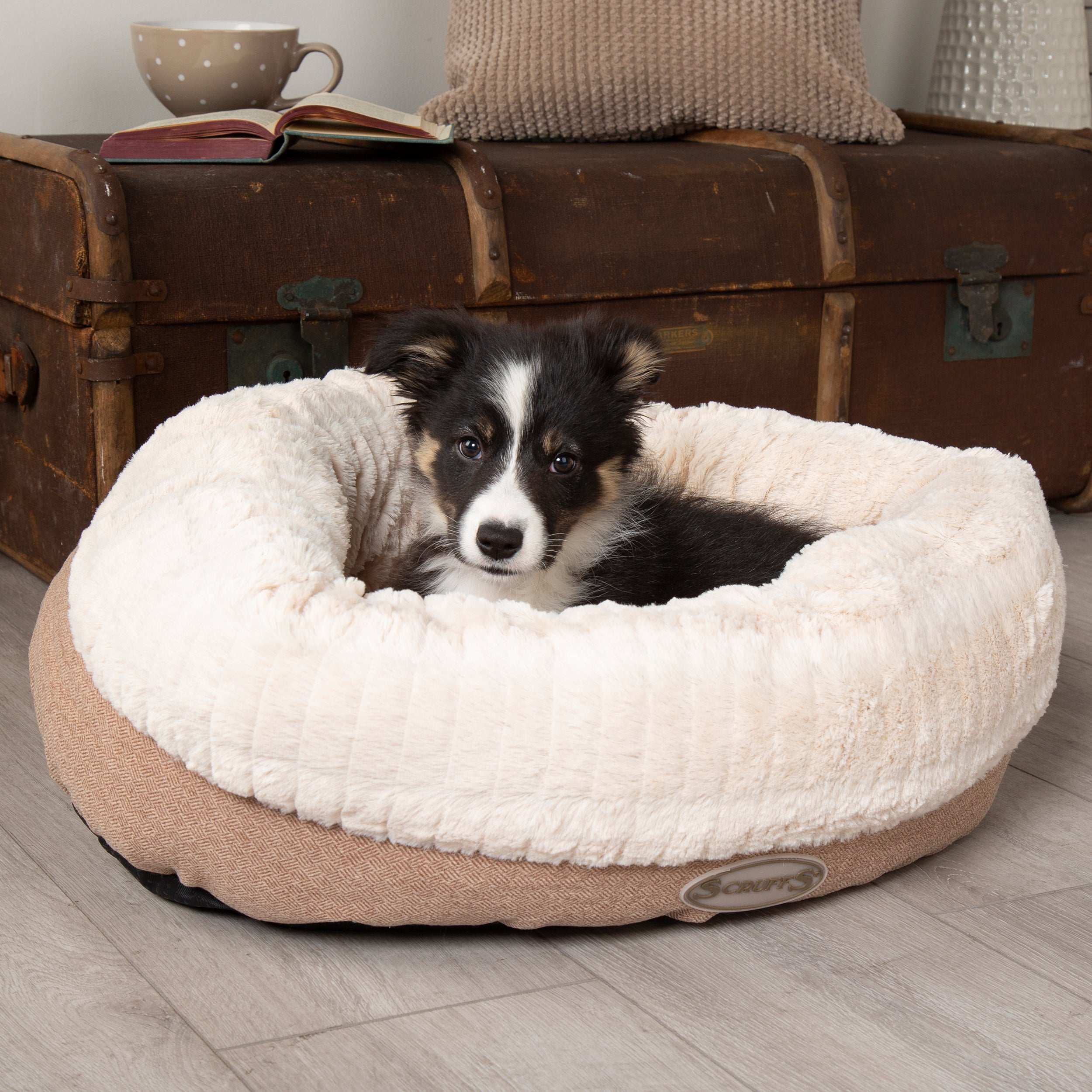 Photos - Bed & Furniture Scruffs Ellen Donut Dog Bed Brown 