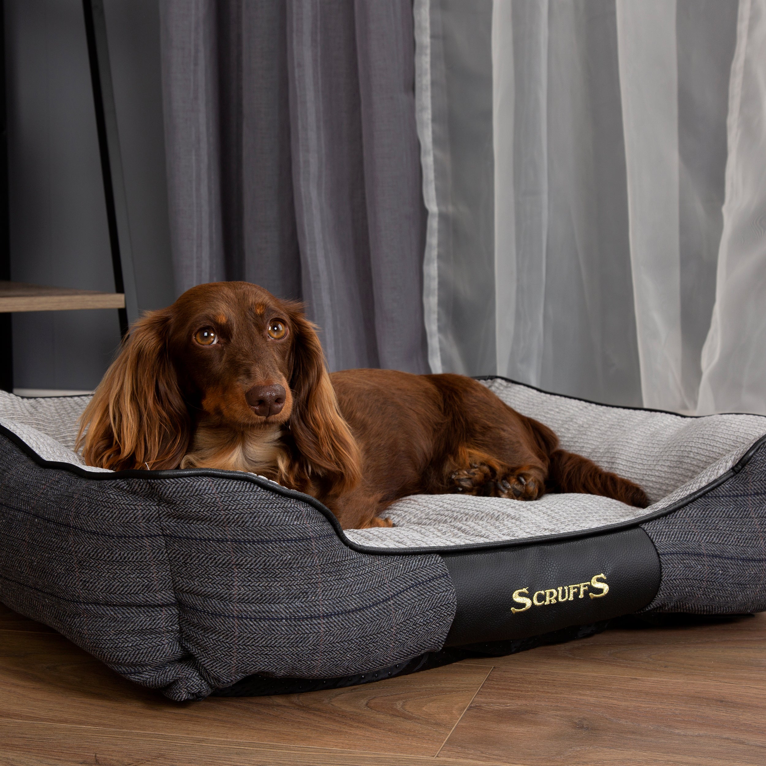 Scruffs Pet Windsor Box Bed Charcoal