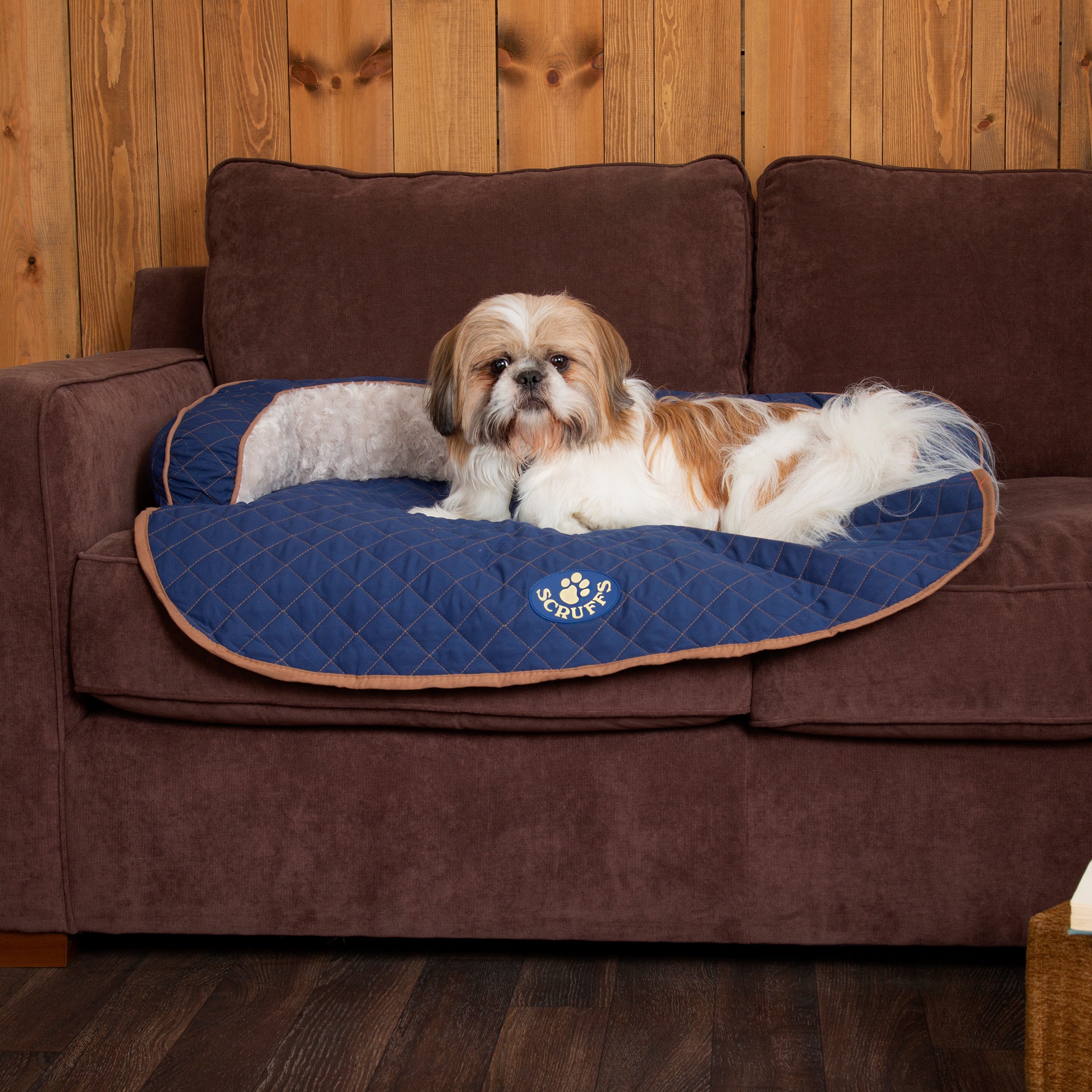 Scruffs Wilton Sofa Dog Bed Blue