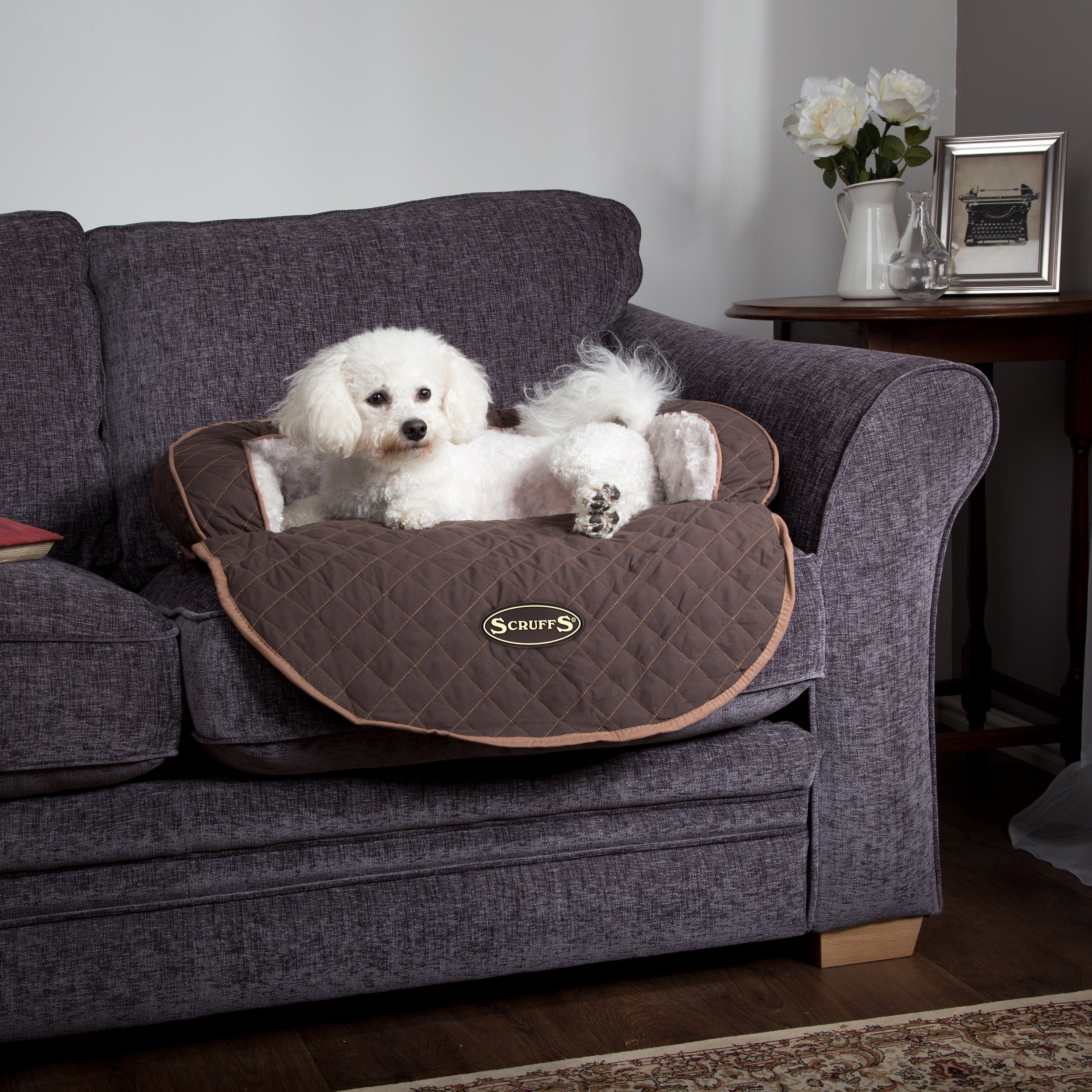 Scruffs Wilton Sofa Dog Bed Brown