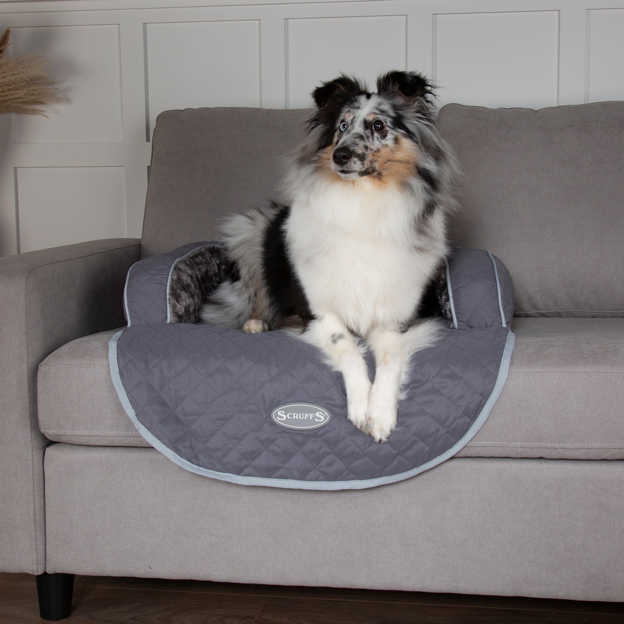 Scruffs Wilton Sofa Dog Bed Grey