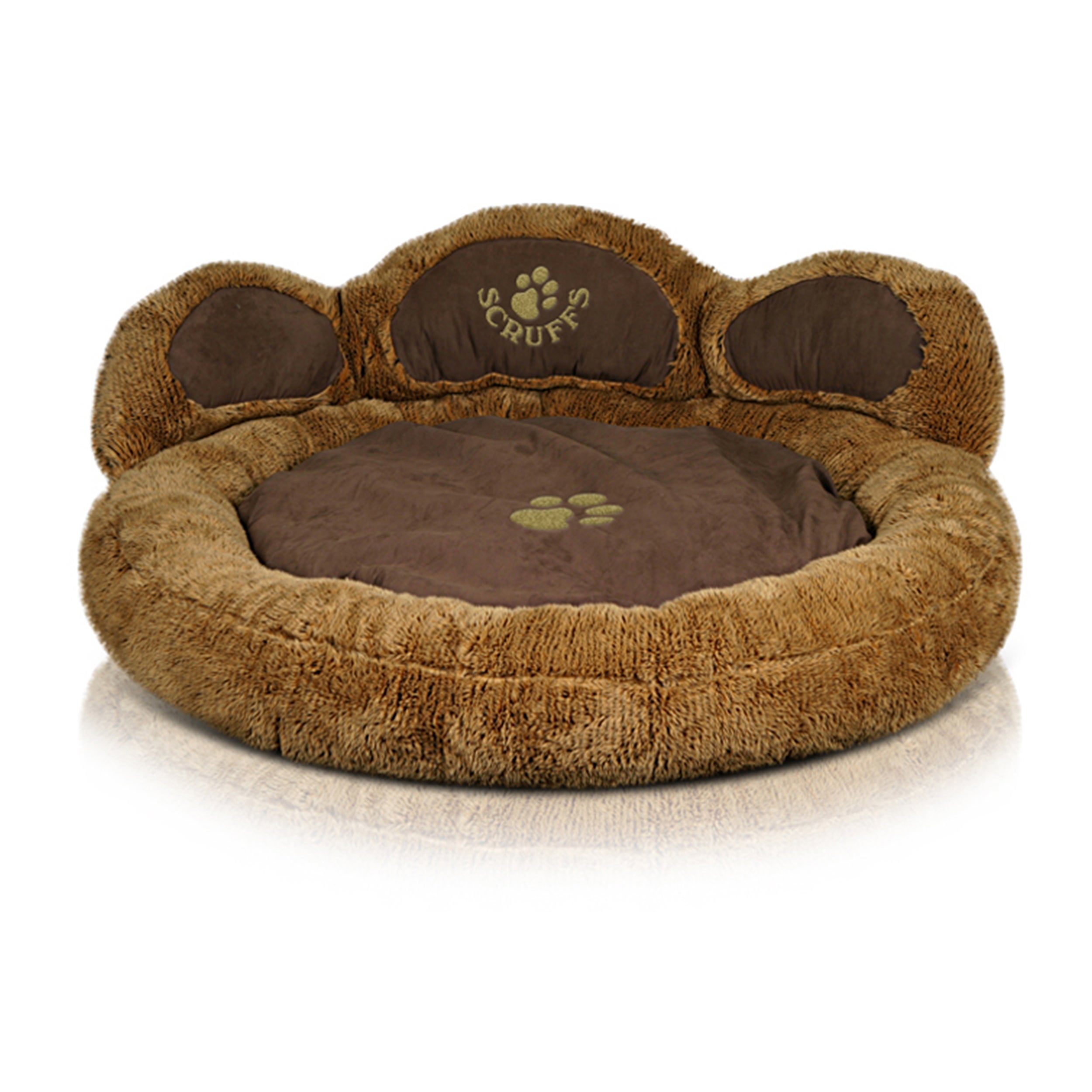 Scruffs Grizzly Bear Dog Bed Brown