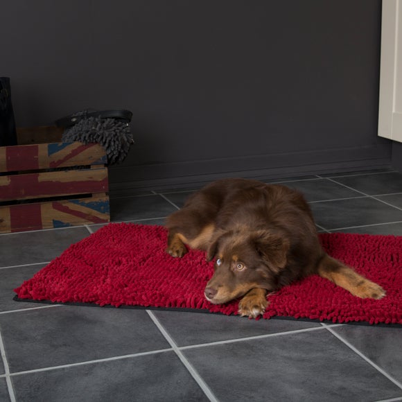 Scruffs Noodle Dog Drying Mat Red