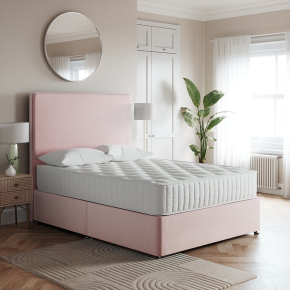 Luxury Velvet Divan Base Blush