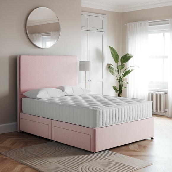 Luxury Teddy Divan Base Blush