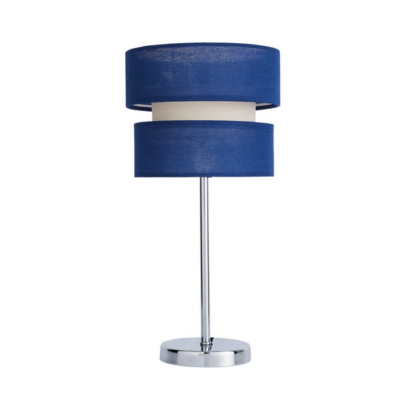 navy lamp dunelm