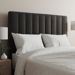 Luxury Velvet Vertical Stripe Headboard
