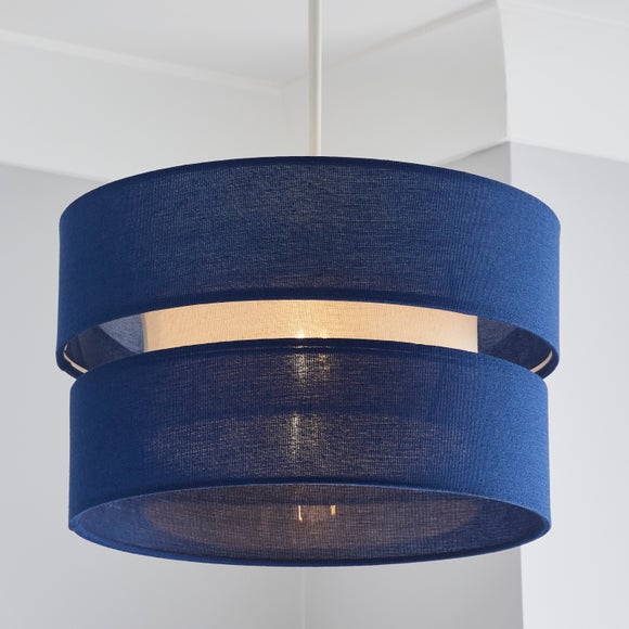 dunelm lampshade blue