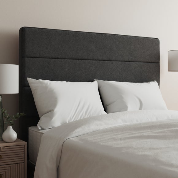 Tweed Horizontal Stripe Headboard Grey