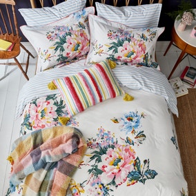 Joules Hallaton Floral 100% Cotton Duvet Cover and Pillowcase Set