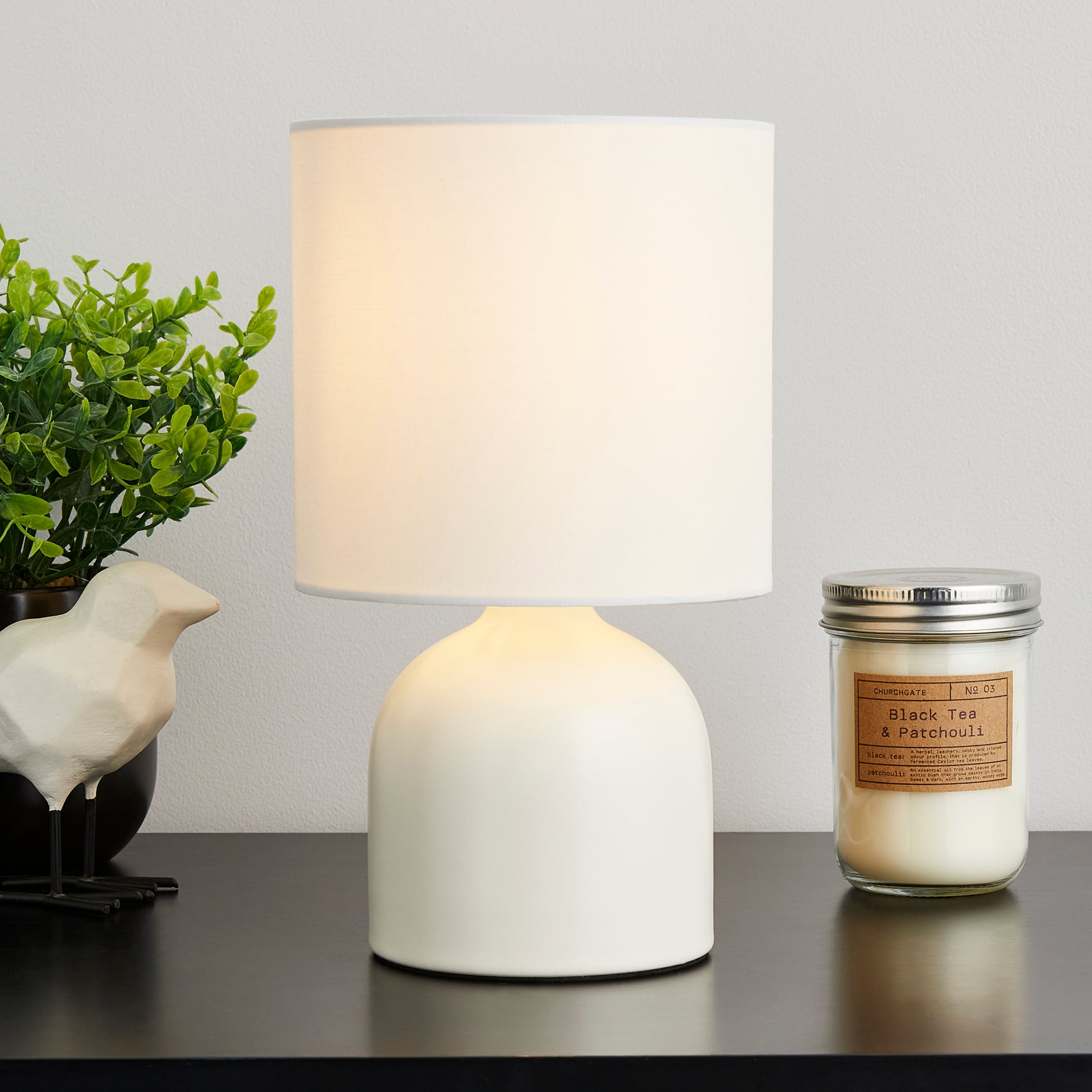 Click to view product details and reviews for Hera Ceramic Table Lamp Cream.