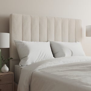 Luxury Teddy Vertical Stripe Headboard