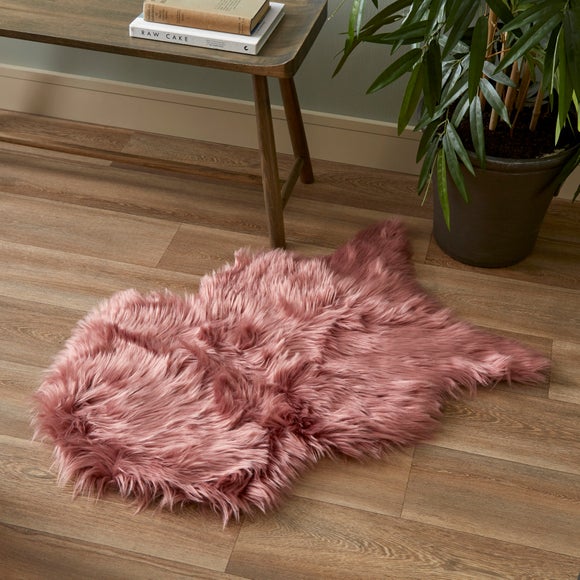 Faux Sheepskin Pelt Rug