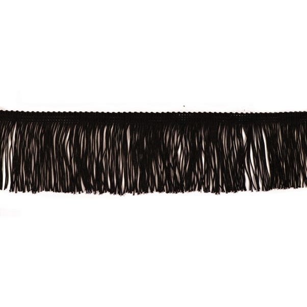 Chainette 6.5cm Fringe 5m Length Black
