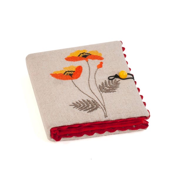 Hobby Gift Red Wildflowers Needle Case  image 1 of 4