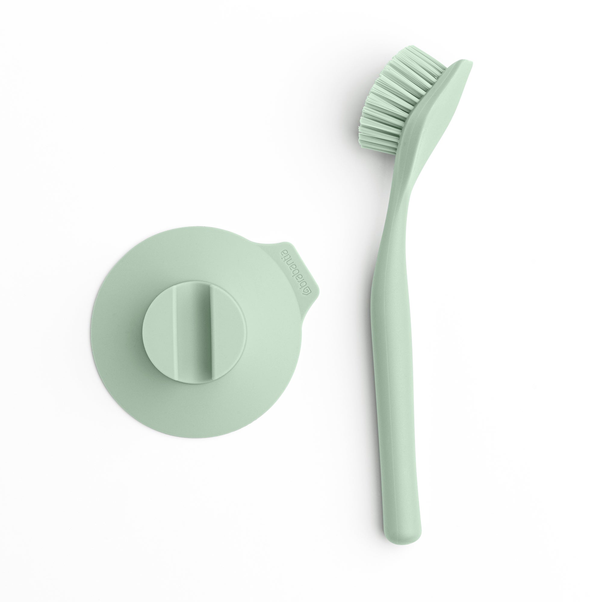 Brabantia Dish Brush With Suction Cup Holder Jade Green Green