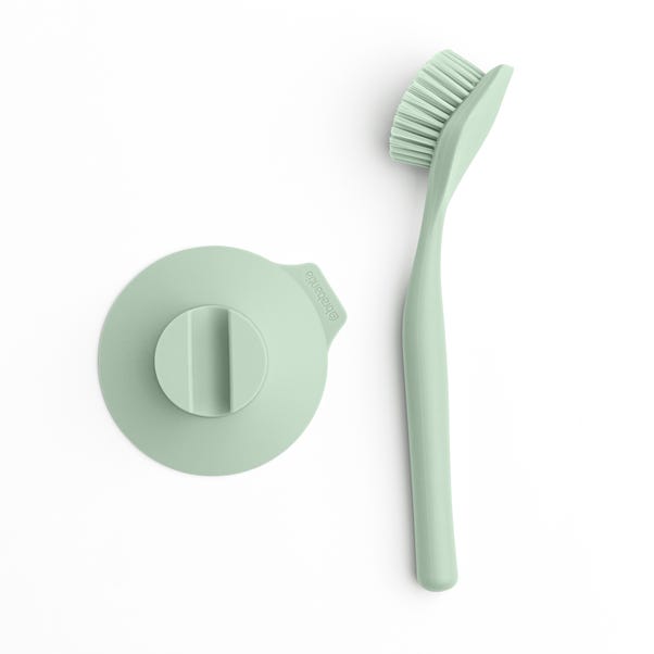Brabantia Dish Brush with Suction Cup Holder Jade Green image 1 of 6