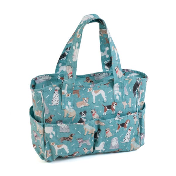 Hobby Gift Blue Scotty Dog Crafts Bag Blue