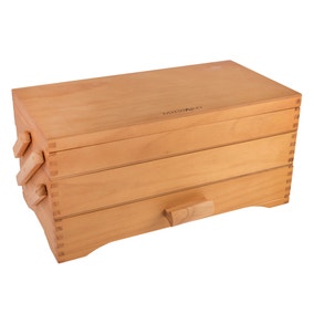 Hobby Gift 3 Tier Light Wood Cantilever Box