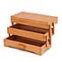 Hobby Gift 3 Tier Light Wood Cantilever Box Natural