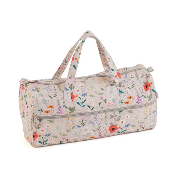 Click to view product details and reviews for Hobby Gift Red Wildflowers Knitting Bag.